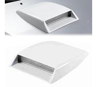 FVVWVRCSX Entrada de Aire Decorativa Capó Coche, para VW Amarok Bora Golf Plus Golf SV Golf 2000-2025 2026 Toma de Aire Falsa Scoop Deportivo Rejilla Ventilación Exterior,White