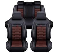 FVVWVRCSX Genérico Funda de Coche Asientos para Citroen C4 Cactus 2014-2018 Impermeable Automotive Protectors Juegos Cubreasientos Antideslizantes,Black Brown