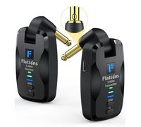 FW2D Sistema de guitarra inalámbrico exclusivo enchufe silencioso, receptor transmisor de guitarra inalámbrico de 2.4 GHz, transmisor de guitarra inalámbrico de trabajo de 10 horas, recargable USB C