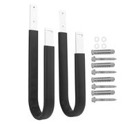 FWALPUOIN Kayak Wall Hangers for Garage, Outdoor Kayak Wall Mount Hangers, Stand Up Paddle Board Storage Rack with Padded Hooks, Heavy Duty Steel and EVA Material for Kayaks, Surfboards,