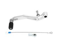 FWALPUOIN Palanca de Cambios Ajustable para V Strom DL650 2017 2020, Palanca de Pedal de Cambio Plegable para Motocicleta, Palanca de Cambio Ajustable de Aluminio CNC con Bota POM, (Plata)
