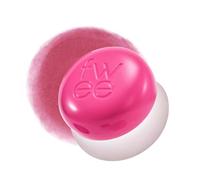 fwee Blurry Pudding Pot | Airbrushed Blush & Lip, Buildable Pigment, Long-lasting, Lightweight, Easy to Blend, Natural Soft Matte Finish - Cherry (Vibrant Pink) | 0.17 oz