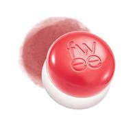fwee Blurry Pudding Pot | Airbrushed Blush & Lip, Buildable Pigment, Long-lasting, Lightweight, Easy to Blend, Natural Soft Matte Finish - Seventeen (Sunny Coral) | 0.17 oz