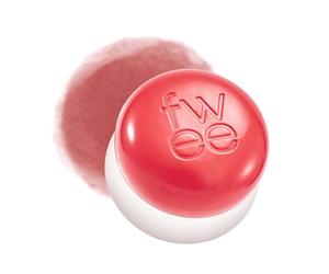 fwee Blurry Pudding Pot | Airbrushed Blush & Lip, Buildable Pigment, Long-lasting, Lightweight, Easy to Blend, Natural Soft Matte Finish - Seventeen (Sunny Coral) | 0.17 oz