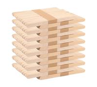 FWEEK 800 varillas de madera para manualidades, palitos de hielo de madera para manualidades, 114 x 10 x 2 mm, espátulas de madera para manualidades, palillos de hielo, palillos de madera, espátulas