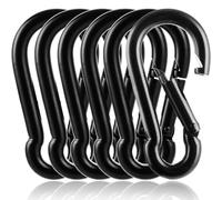 FWEEK Mosquetón Grande M10 Acero Inoxidable 304, 100 mm, 600 kg Carga, para Camping Deportes y Trabajo Pesado - Mosquetones Grandes Acero Inoxidable
