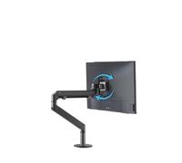 FWFDTQBSP Soporte de escritorio for monitor 17 a 32 pulgadas, aluminio, con altura ajustable y un solo brazo resorte gas, OZ-1(Black)