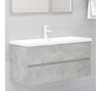 FWIKDUN Armario para debajo del lavabo con lavabo empotrado para baño, moderno armario de baño para montaje inferior con cajón y espacio de almacenamiento, armario bajo lavabo en blanco esmaltado