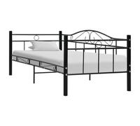 FWIKDUN Marco de metal robusto para sofá cama con elegantes adornos, marco de cama multifuncional fácil de montar, de metal, 90 x 200 cm