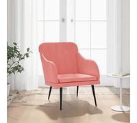 FWIKDUN Sillón de alta calidad con asiento profundo y cómoda funda de terciopelo, silla de terciopelo suave para relajarse, con estructura de metal resistente para mayor estabilidad, sillón de relax