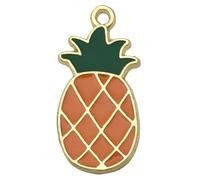 FWJUNHUYC Colgante de frutas coloridas, accesorios de joyería, accesorios de joyería de aleación de aceite por goteo, accesorios de joyería, pulseras, collares, pendientes, Calcedonia