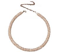 FWJUNHUYC Collar Chaton para mujer, collar versátil, joyería personalizada, tubo de diamante, estilo nuevo y popular