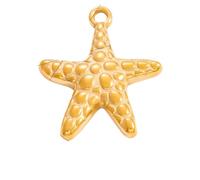 FWJUNHUYC Los accesorios de joyería de bricolaje no se decoloran, accesorios de collar de alta gama, galvanoplastia, oro real de 18 quilates, colgante individual, Calcedonia