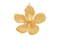 FWJUNHUYC Los accesorios de joyería de bricolaje no se decoloran, accesorios de collar de alta gama, galvanoplastia, oro real de 18 quilates, colgante individual, Calcedonia
