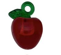 FWJUNHUYC Pendientes de acrílico de simulación tridimensional de fruta pequeña cereza, fresa, manzana, colgante, pulsera, accesorios para colgar, Calcedonia