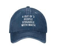 FWJZDSP 4 de 3 Personas con Problemas de matemáticas. Sombreros Divertidos para papá. Regalos de cumpleaños Divertidos para Mujeres.