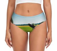 FWJZDSP Braguitas de Mujer con Estampado de Pato Salvaje Volador, Ropa Interior elástica de Primera Calidad para una Comodidad Durante Todo el día