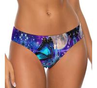 FWJZDSP Braguitas elásticas Suaves y Transpirables con Estampado de Mariposas en el Castillo de la Luna.