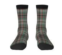 FWJZDSP Calcetines divertidos de tartán del clan Macthomas, suaves y transpirables, para hombre y mujer.
