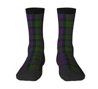 FWJZDSP Calcetines divertidos de tartán del clan Macthomas, suaves y transpirables, para hombre y mujer.