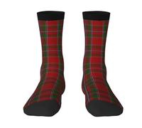 FWJZDSP Calcetines divertidos de tartán del clan Macthomas, suaves y transpirables, para hombre y mujer.