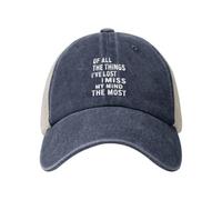 FWJZDSP De Todas Las Cosas Que he perdido, lo Que más extraño es mi Mente. Gorra de béisbol para Mujer con Estampado gráfico.