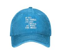 FWJZDSP De Todas Las Cosas Que he perdido, lo Que más extraño es mi Mente. Gorra de béisbol para Mujer. Gorras Estampadas.