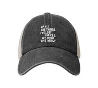 FWJZDSP De Todas Las Cosas Que he perdido, lo Que más extraño es mi Mente. Gorra de béisbol para Mujer con Estampado gráfico.