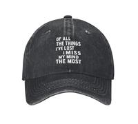FWJZDSP De Todas Las Cosas Que he perdido, lo Que más extraño es mi Mente. Gorra de béisbol para Mujer. Gorras Estampadas.