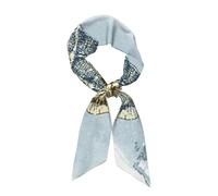 FWJZDSP Diadema/bufanda para mujer con estampado de caballito de mar veraniego sobre fondo grunge, ligera y a la moda.