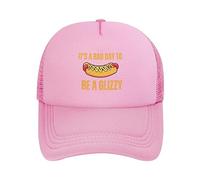 FWJZDSP Es un Mal día para ser un Glizzy Hat. Sombrero de Malla para Amantes de los Perritos Calientes para Hombres y Mujeres. Gorra de Camionero. Gorra de béisbol Negra.