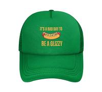 FWJZDSP Es un Mal día para ser un Glizzy Hat. Sombrero de Malla para Amantes de los Perritos Calientes para Hombres y Mujeres. Gorra de Camionero. Gorra de béisbol Negra.