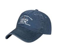 FWJZDSP Eso es lo Que Hago. Bebo Ron y sé Cosas. Gorra para Hombre, Gorra de Camionero para Mujer, Gorra de béisbol para papá, Gorras Deportivas.
