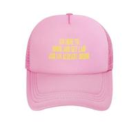 FWJZDSP Estoy aquí para Beber y acostarme y ya Estoy Borracho. Gorra de Malla para Hombre y Mujer, Gorra de béisbol, Regalo para papá, Gorra de Camionero Ajustable.