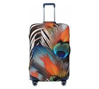 FWJZDSP Funda de Equipaje con Estampado de Plumas de Animales, Protector de Maleta elástico, antiarañazos, Funda de Maleta de Viaje, Fundas de Equipaje Lavables para Equipaje de 18 a 32 Pulgadas