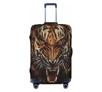 FWJZDSP Funda de Equipaje de Viaje Cullet Broken Glass Tiger Maleta Protector elástico Fundas de Equipaje Lavables Medianas