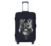 FWJZDSP Funda de Equipaje de Viaje Death Wish Funny Skull Skeleton Maleta Protector elástico Fundas de Equipaje Lavables Pequeñas