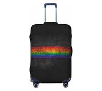 FWJZDSP Funda de Equipaje de Viaje LGBT Color Our World with Pride Maleta Protector elástico Fundas de Equipaje Lavables Grandes