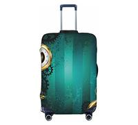 FWJZDSP Funda de Equipaje de Viaje, Relojes Antiguos, Llaves, Cadenas, Maleta Steampunk, Protector elástico, Fundas de Equipaje Lavables Grandes