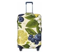 FWJZDSP Funda para Maleta de Viaje Green Lemon Blueberry, Protectora elástica y Lavable, Resistente a los arañazos, Apta para Maletas de 22 a 24 Pulgadas.