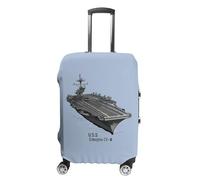 FWJZDSP Funda Protectora para Maleta de Viaje del portaaviones USS Enterprise CV 6 de la Segunda Guerra Mundial, Estampada, Lavable y antiarañazos.
