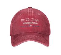 FWJZDSP Gorra Ajustable We The People Operation Epic Fury para Hombre y Mujer