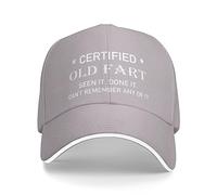 FWJZDSP Gorra de béisbol Ajustable para Hombre y Mujer, con Texto Old Fart Seen It Done It Can't Not Remember Nothing (Viejo pedorro Certificado, lo he Visto y Hecho, no Puedo Recordar Nada)