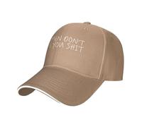 FWJZDSP Gorra de béisbol clásica y Ajustable con Texto Don't Owe You Shit para Hombres y Mujeres, Color Negro.
