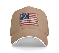 FWJZDSP Gorra de béisbol con el Lema Juro Lealtad a la Bandera de los Estados Unidos de América.
