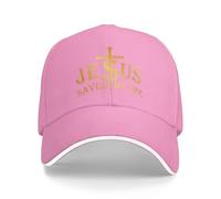 FWJZDSP Gorra de béisbol con la Frase Jesús me salvó la Vida, de fe Cristiana.