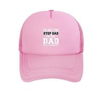 FWJZDSP Gorra de béisbol Deportiva Soy un padrastro, Soy el papá Que DIO un Paso al Frente, Divertida Gorra de Malla para Hombre y Mujer, Ajustable, Estilo Camionero.