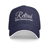 FWJZDSP Gorra de béisbol Estilo Camionero para Hombres y Mujeres: ¡Adiós a la tensión, Hola a la pensión!
