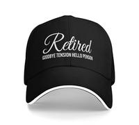 FWJZDSP Gorra de béisbol Estilo Camionero para Hombres y Mujeres: ¡Adiós a la tensión, Hola a la pensión!