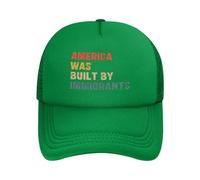 FWJZDSP Gorra de Malla América fue construida por inmigrantes en Apoyo a los Derechos de los Refugiados. Gorra de Camionero. Gorra de béisbol.